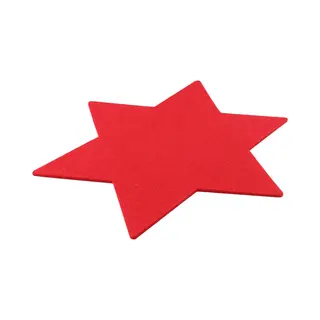 Placemat - Ster - Rood - 25 Cm