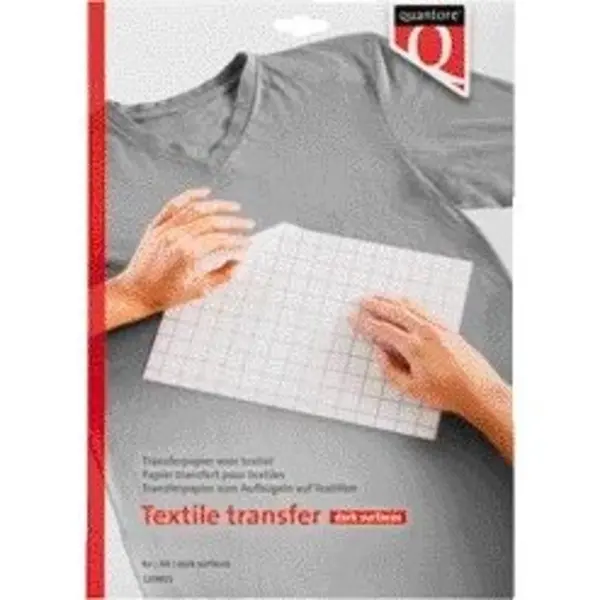 Quantore Transferpapier Voor Textiel - 6 Vellen - Donkere Kleding - A4 thumbnail