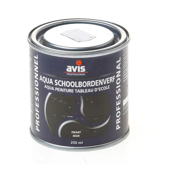 Avis Aqua Schoolbordenverf - Zwart - 250 Ml thumbnail