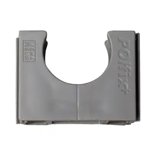 Pipelife Pipe Drukzadel Polfix+ Polvalit Vsv, Kunstst, Grijs, Diam 25mm
