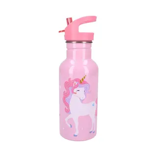 Vadobag Prêt Unicorn Drinkfles En Schoolbeker - Roze - Stainless Steel - 500 Ml