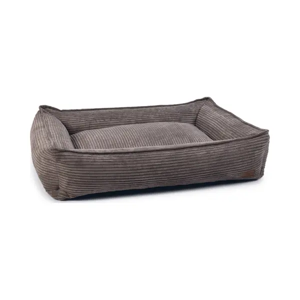 Designed By Lotte Ribbed Bed - Braun - 95 X 80 X 23 Cm thumbnail
