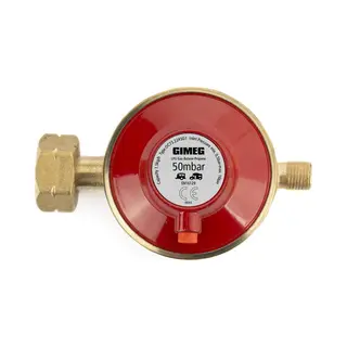 Gimeg Gasdrukregelaar Afblaasbeveiliging 50 Mbar Kombi X 1/4 Inch Links