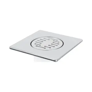 Differnz Basic - Doucheput - Onderaansluiting - 15 X 15 Cm - Mat Chroom