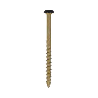 Dynaplus - Gevel- En Potdekselschroef - Torx 15 - 4, 0 X 40mm - Ar-Bronze - Zwarte Kop - Ck (200 Stuks)