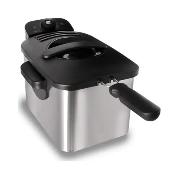 Inventum GF431S friteuse Enkel 3 l Vrijstaand 2200 W Frituurpan Zwart, Roestvrijstaal thumbnail