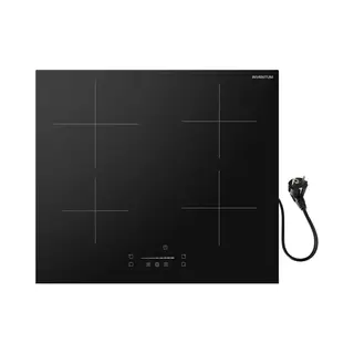 Inventum IKI6008 kookplaat Zwart Ingebouwd 60 cm Inductiekookplaat zones 4 zone(s)