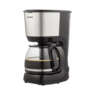 Tomado TCM1201S - Koffiezetapparaat - Filterkoffie - Warmhoudfunctie - Herbruikbaar Filter - 10 Koppen - Zwart/rvs