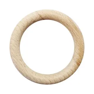 Le Suh Houten Ring 7 Cm - Voor Babyrammelaars, Bijtringen En Macraméprojecten