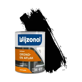 Wijzonol Dekkend Halfglans - 0, 75l - 9450 - Zwart