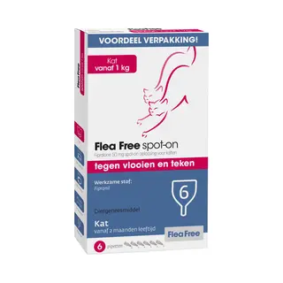 Flea Free Spot-on Katze - 6 Pipetten