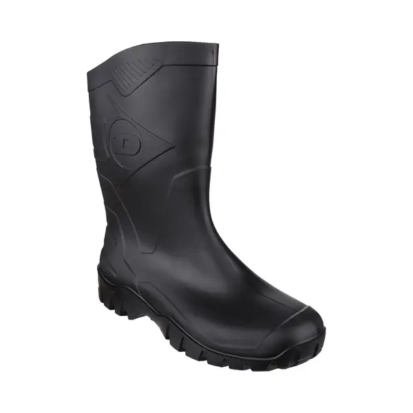 Dunlop Dee Calf Length Wellington Unisex - Black - Size Uk 6.5 thumbnail