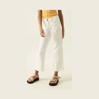 Garcia O22732 Meisjes Wide Fit Broek Wit - Maat 140