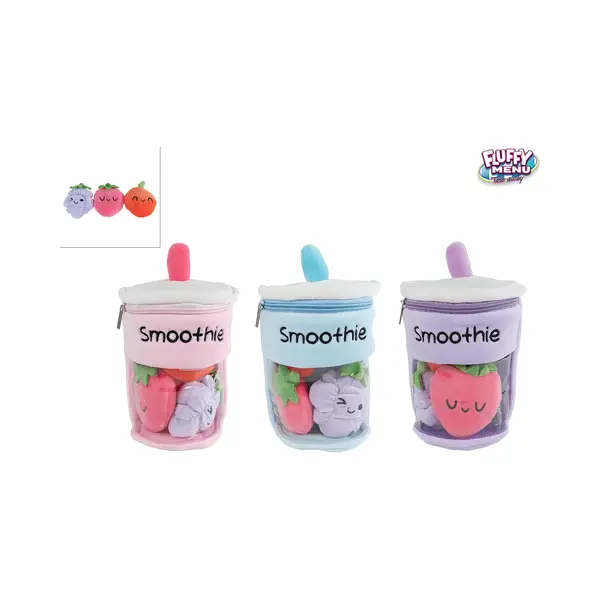Van Manen Pluche Smoothie Knuffel Met Fruit - 20cm Speelgoed. thumbnail