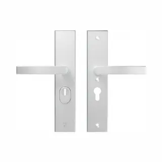 Axa Veiligheidsbeslag (Edge Plus) Aluminium Glad, Kruk-Kruk (model Blok) PC55 Met Kerntrekbeveiliging Skg***