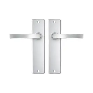 Axa Deurbeslag Set Binnendeur - Edge Basic Blok - Deurkruk Aluminium - Deurklink Met Schild