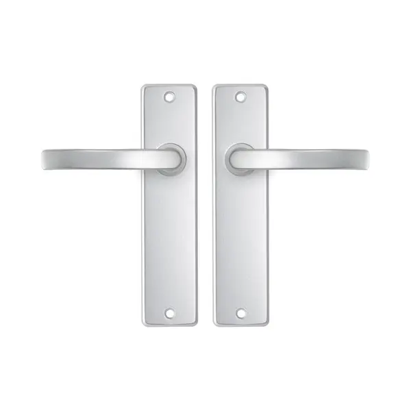 Axa Deurbeslag Set Binnendeur - Edge Basic Blok - Deurkruk Aluminium - Deurklink Met Schild thumbnail