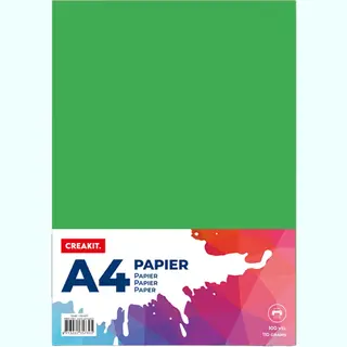 Creakit. Papier A4 – 100 Vellen – Knutselen Voor Kinderen En Volwassenen – Tekenpapier Voor Kinderen – 110 Grams – Knutselpapier –