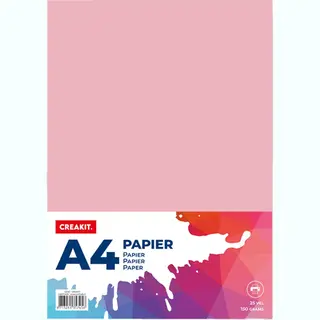 Creakit. Karton A4 – 25 Vellen – Knutselen Voor Kinderen En Volwassenen – Tekenpapier Voor Kinderen – 150 Grams – Knutselpapier – Gekleurd