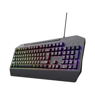 Trust Gxt 836 Evocx toetsenbord Gamen Usb Qwerty Amerikaans Engels Zwart