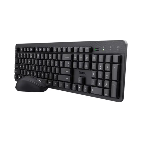 Trust Ody Ii toetsenbord Inclusief muis Universeel Rf Draadloos Qwerty Amerikaans Engels Zwart thumbnail