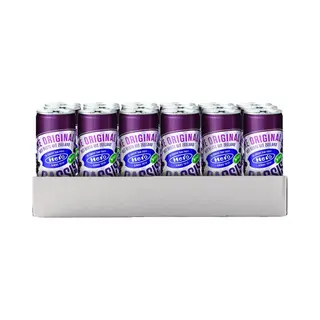 Hero Cassis Frisdrank Blikjes - The Original - Gemaakt Van Zwarte Bessen - Handige Tray - 24 X 250ml