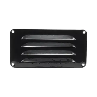 Voorventilatie Alu Schoepenrooster 180x90mm Zwart