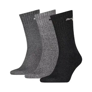 Puma Unisex Sportsocken Tennissocken Freizeitsocken Sport Crew 7312 6 Paar, Farbe, Grau, Menge, 6 Paar (2x 3er Pack), Größe, 39-42, Artikel, -207