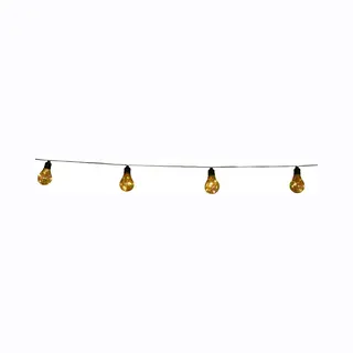 Anna's Collection Solar Lichtsnoer - Feestverlichting - 10 Led Bolletjes - 450 Cm - Warm Wit - Tuinverlichting Zonne-energie