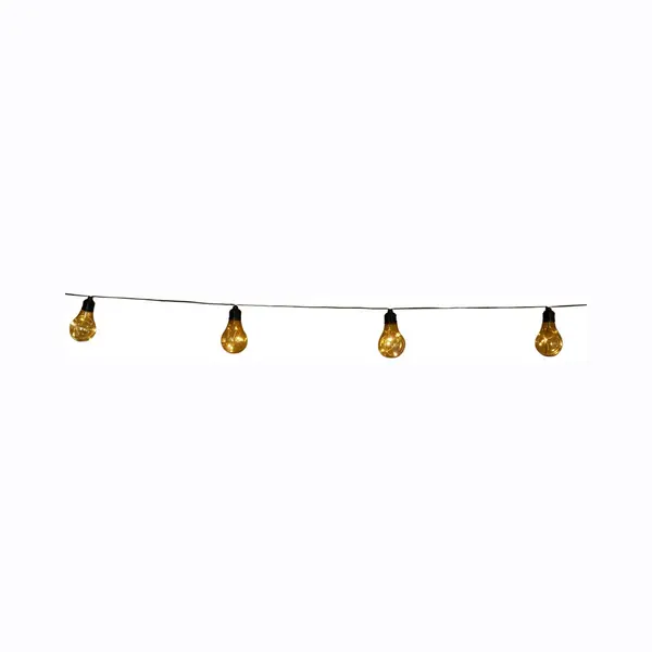 Anna's Collection Solar Lichtsnoer - Feestverlichting - 10 Led Bolletjes - 450 Cm - Warm Wit - Tuinverlichting Zonne-energie thumbnail