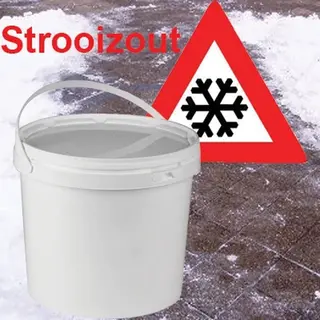 Strooizout, Wit, Emmer 10 Kg