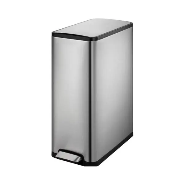 Eko Treteimer Ecoslim Tretmülleimer Edelstahl Matt 45 L Mit Fingerabdruckschutzbeschichtung Und Inn, Vuilnisbak, Zilver thumbnail