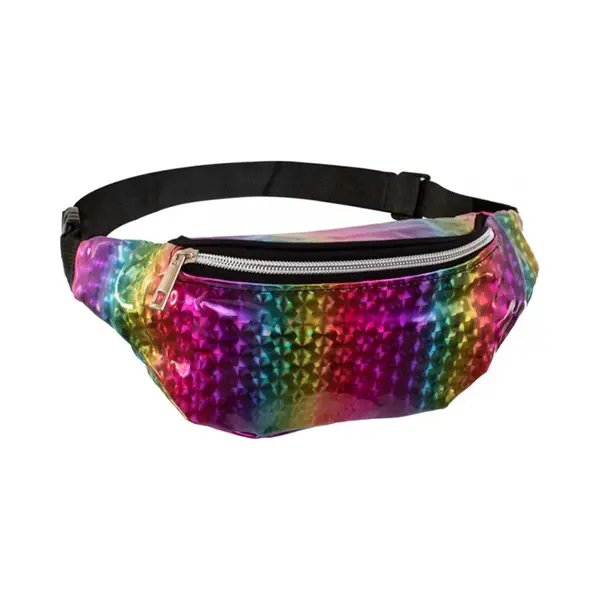 Heuptasje - Fanny Pack - Festival Tasje - Money Belt - Polyester - 30 X 10 Cm - Pride - Regenboog thumbnail
