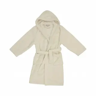 Angelfish Kinder Badjas - Kamerjas - Fleece - Beige - Maat 98