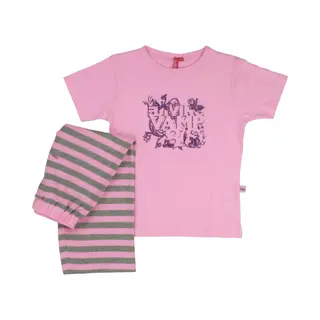 AnnaRebella Meisjes Pyjama - 100% Katoen - Roze - Maat 152