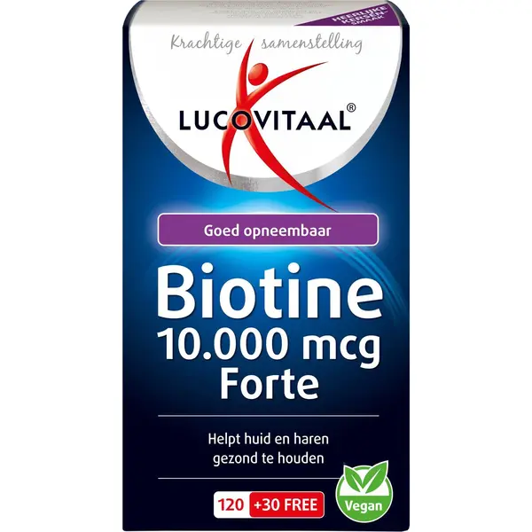 Lucovitaal Biotine 10.000mcg Forte - 150 Zuigtabletjes thumbnail