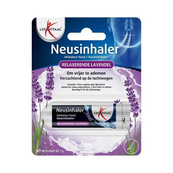 Lucovitaal Neusinhaler Relaxerende Lavendel 1 Stuks thumbnail