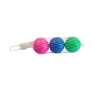 Summer Play Beach Ball Ballen - Set Van 3x Stuks - Gekleurd - 5 Cm - Rubber - Strandballetjes - Strand Speelgoed - Speelballen