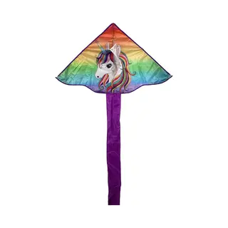 Conquerair Unicorn Vlieger - 115 Cm Spanwijdte - Voor Kinderen