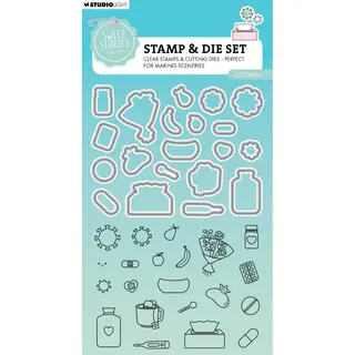 Studio Light Stamp & Cutting Die Sweet Stories - Get Well Nr. 86