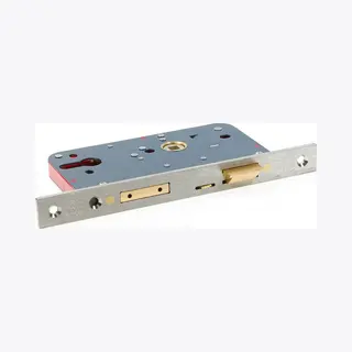 Insteekslot - Rvs Geborsteld - Rvs - Lips - Lips 2424 Din Ls Noodslot Afgerond, Doornmaat 60 Mm