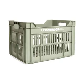 Fiets Gerecyclede Fietskrat Urban Proof Click 30 Liter - Mistig Mintgroen