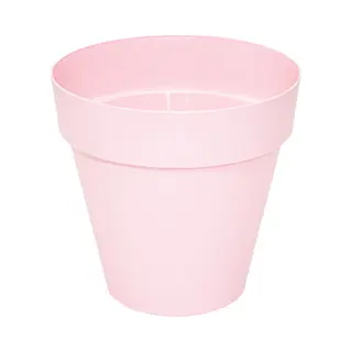 Mega Collections Plantenpot / Bloempot - Kunststof - Lichtroze - Binnen/buiten - D34 X H33 Cm