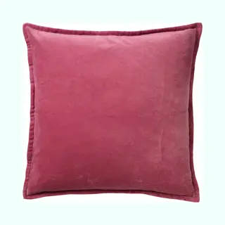 Dutch Decor Caith - Sierkussen 50x50 Cm - 100% Katoen - Velvet - Lekker Zacht - Heather Rose - Roze - Inclusief Binnenkussen - Luxe Kussens Voor