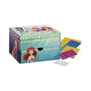 Disney Princess Totum - Prinsessen Sieraden Doosje Juwelenkistje Versieren Met Mozaïek - Speelgoed Meisjes Knutselset Vanaf 3 Jaar
