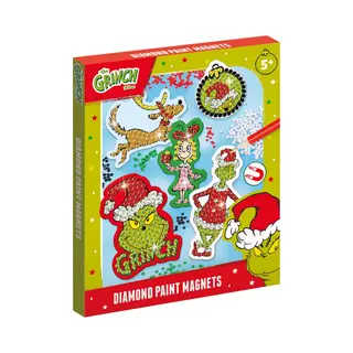 The Grinch Totum Diamond Painting Magneten Knutselset Incl. 1100 Strass Steentjes - Creatief Speelgoed Jongens Meisjes Home Deco Cadeau