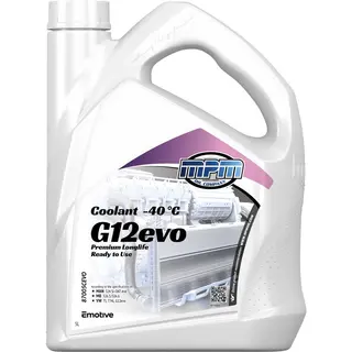 Mpm 87005CEVO Frostschutz Coolant Premium Longlife -40C G12evo Ready To Use Rosa, Mb 326.6, Inhalt, 5l