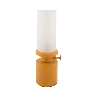 Leitmotiv Tafellamp Camp Led - Geel - 9x9x29.5cm - Scandinavisch