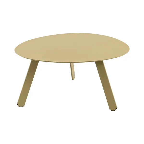 Les Tiki - Bijzettafel - Ovaal 74x60x35, 5 Cm - Groen/beige thumbnail