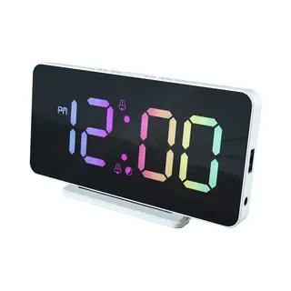 Caliber Wecker Digital Mit Temperaturanzeige, Usb-Ladeoption, Dimmbar, Doppelalarm, Lauter Alarm Für Tiefschläfer – Wecker Für Kinder &